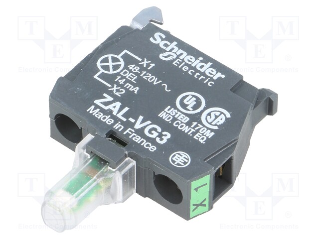 Illuminating unit; 22mm; Harmony XB4; -25÷70°C; Illumin: LED