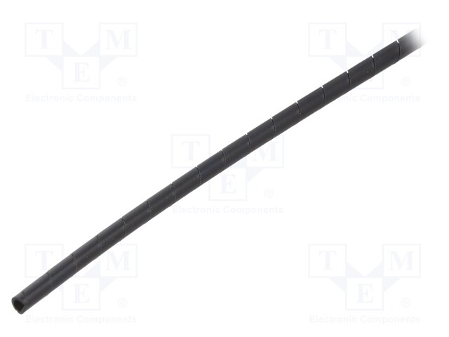 Spiral wrapping; ØBundle : 1.6÷8mm; polyamide; black; L: 30m