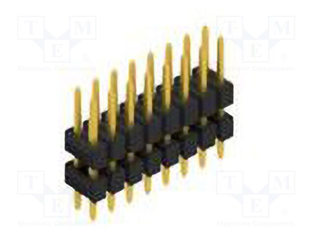 Connector: pin strips; pin header; male; PIN: 16; 2.54mm; THT; 2x8