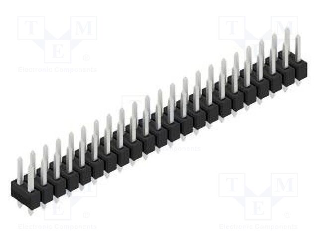 Connector: pin strips; pin header; male; PIN: 44; 2.54mm; THT; 2x22