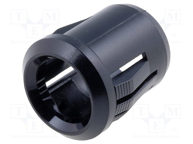 LED holder; 10mm; plastic; convex