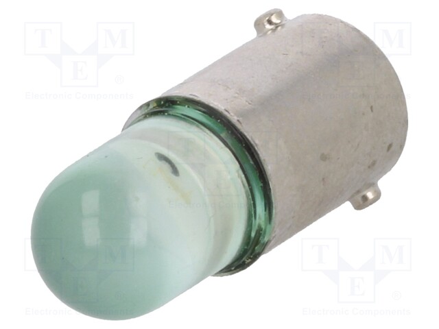 LED lamp; green; BA9S; 24VDC; 24VAC