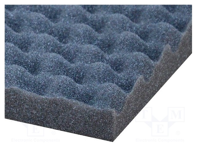 Sound absorbing sponge; 1000x500x30mm; perforated