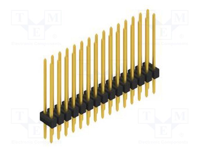 Connector: pin strips; pin header; male; PIN: 30; 2.54mm; THT; 2x15