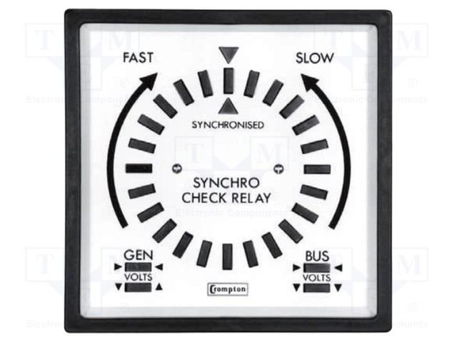 Meter: panel; LED; 400VAC; 45÷65Hz; IP40; panel; 96x96mm