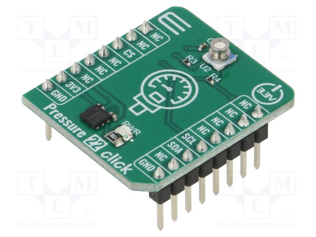 Click board; pressure sensor; I2C; MS5839-02BA; prototype board