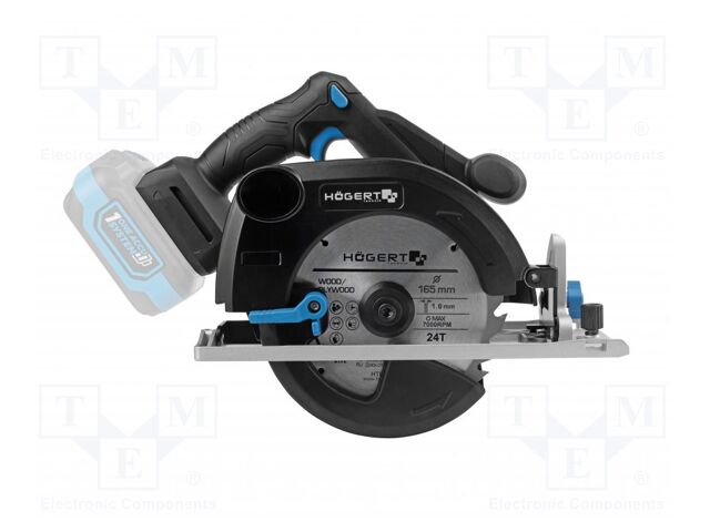 Battery cutting circular saw; 18VDC