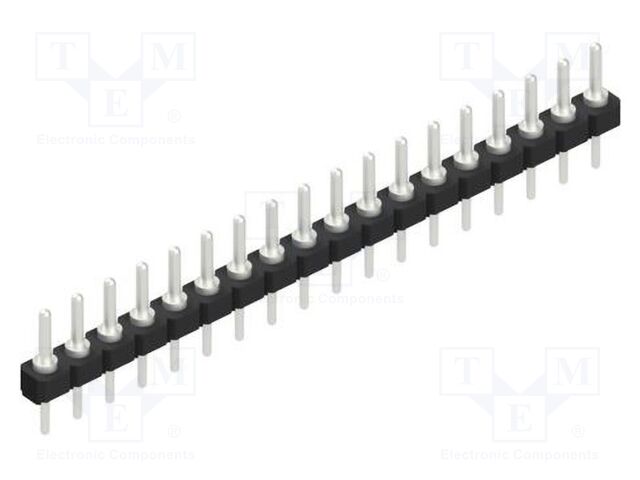 Connector: pin strips; pin header; male; PIN: 18; 2.54mm; THT; 1x18