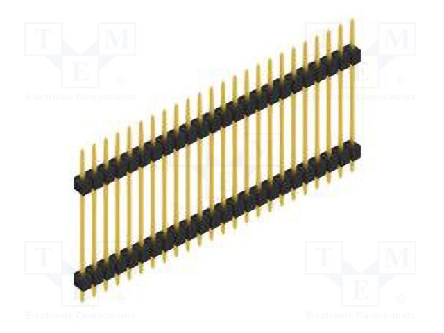 Connector: pin strips; pin header; male; PIN: 24; 2.54mm; THT; 1x24