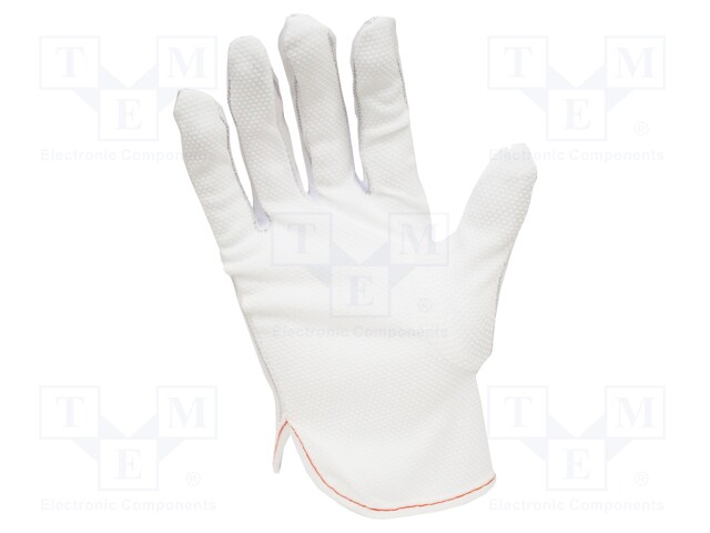 Protective gloves; ESD; XL; ANSI/ESD SP15.1; white