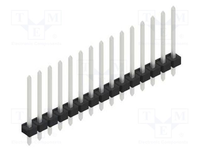 Connector: pin strips; pin header; male; PIN: 15; 2.54mm; THT; 1x15