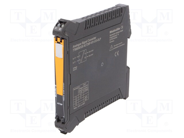 Converter: analog signals; DIN; 0÷5V; 12.5x117.2x114mm; -20÷60°C