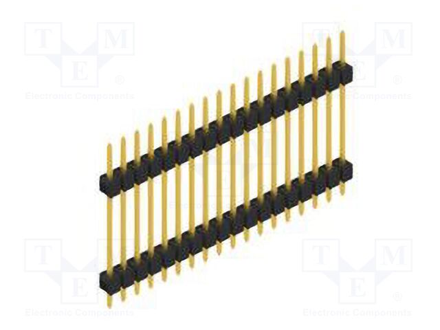 Connector: pin strips; pin header; male; PIN: 18; 2.54mm; THT; 1x18