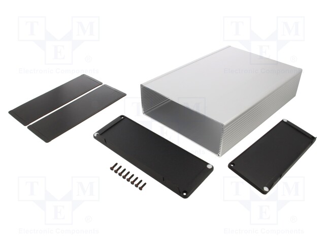 Enclosure: with panel; with fixing lugs; 1457U; X: 280mm; Y: 191mm