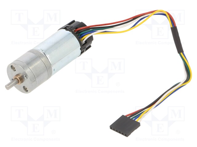 Motor: DC; with encoder,with gearbox; LP; 6VDC; 2.4A; 170rpm; 101g