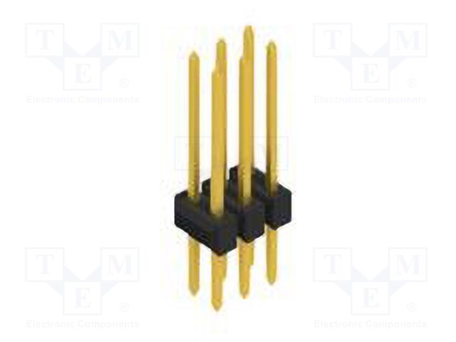 Connector: pin strips; pin header; male; PIN: 6; 2.54mm; THT; 2x3