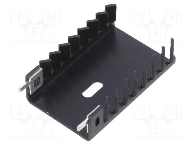 Heatsink: extruded; U; TO218,TO220; black; L: 45mm; W: 31mm; H: 12.7mm