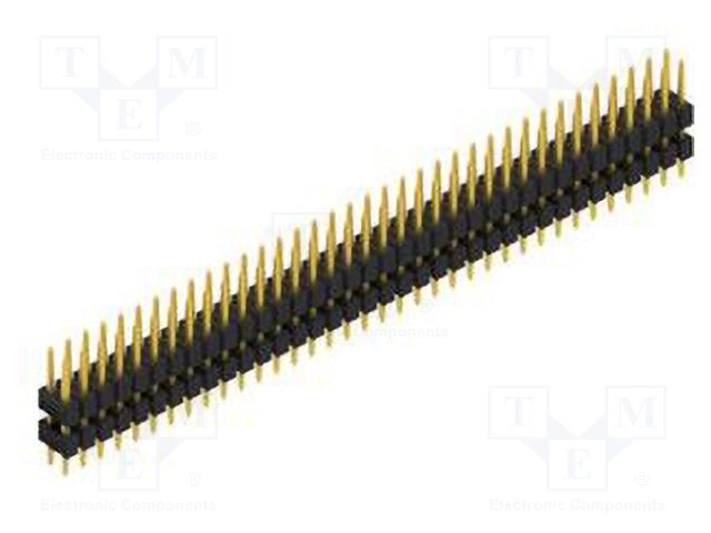 Connector: pin strips; pin header; male; PIN: 72; 2.54mm; THT; 2x36