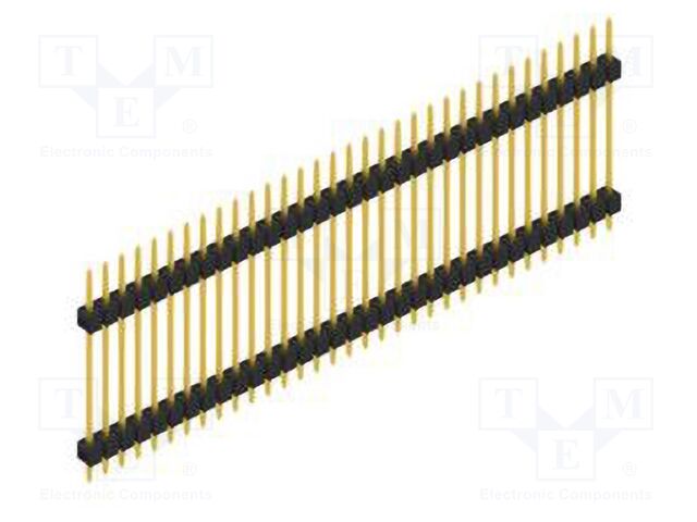 Connector: pin strips; pin header; male; PIN: 33; 2.54mm; THT; 1x33