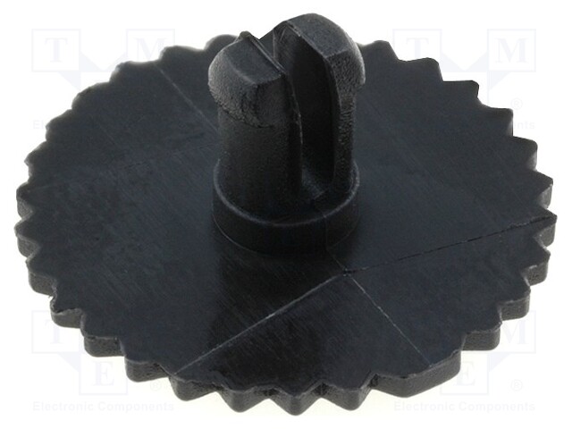 Knob; thumbwheel; black; Ø16mm; Application: CA14