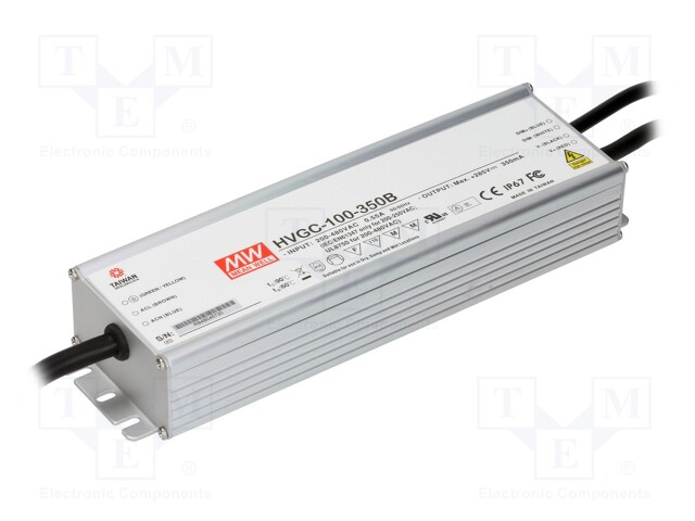 Power supply: switched-mode; LED; 99.4W; 15÷142VDC; 700mA; IP67