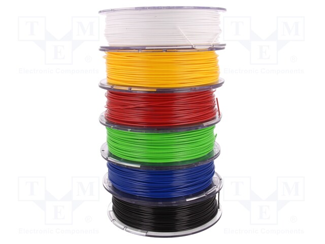 Filament: PET-G; 1.75mm; 220÷250°C; 2kg; ±0,05mm; Kit: 6x 0,33kg