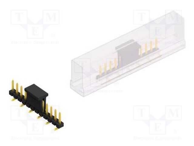 Connector: pin strips; pin header; male; PIN: 12; 2.54mm; SMT; 1x12