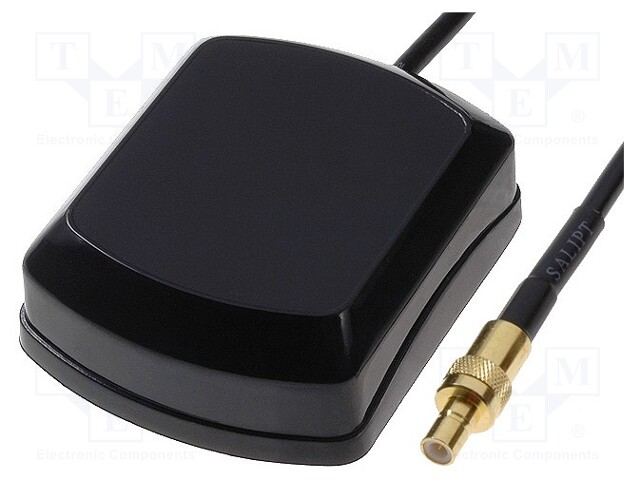Antenna; inner; GPS; SMB-C; socket; straight; Len: 5m; magnet; 15mA