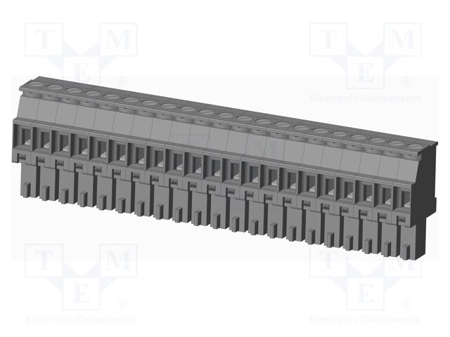 Connector: pluggable terminal block; plug; female; angled 90°