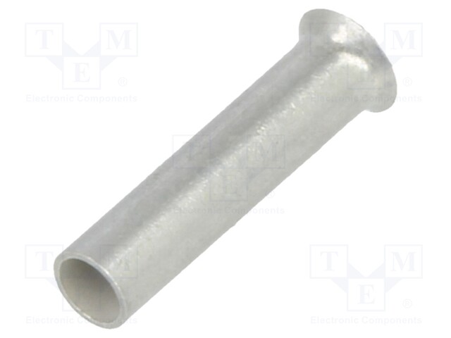 Tip: bootlace ferrule; non-insulated; 1mm2; 8mm; tinned; crimped