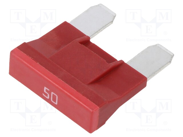 Fuse: fuse; 50A; 58VDC; automotive; 30mm