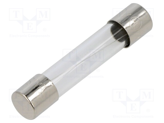 Fuse: fuse; quick blow; 4A; 250VAC; cylindrical,glass; 6.3x32mm