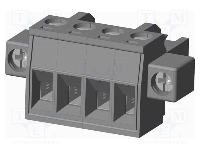 Connector: pluggable terminal block; plug; female; straight; grey