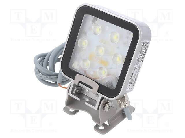 LED lamp; cool white; 550lm; 6500K; -40÷60°C; 24VDC; IP66; 3m