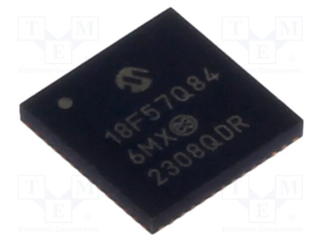 PIC microcontroller; Memory: 128kB; SRAM: 8kB; EEPROM: 1000B; SMD