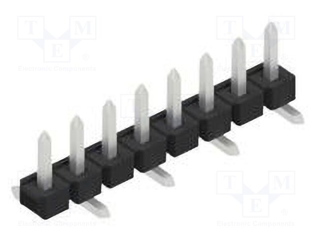 Connector: pin strips; pin header; male; PIN: 8; 2.54mm; SMT; 1x8
