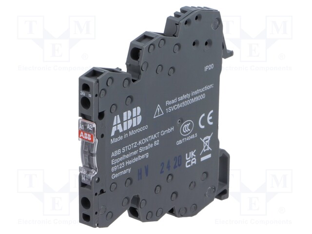 Relay: interface; Mounting: DIN