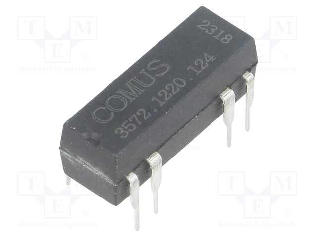 Relay: reed; DPST-NO; Ucoil: 12VDC; 500mA; max.150VDC; 10W; THT