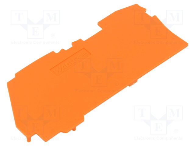 End plate; orange; 2106