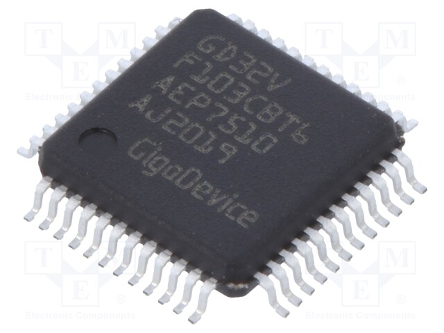 RISC-V microcontroller; SRAM: 32kB; Flash: 128kB; LQFP48; -40÷85°C