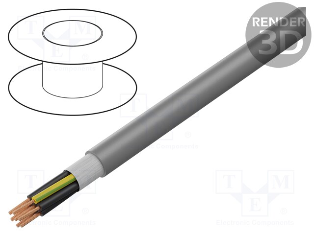 Wire: control cable; ÖLFLEX® FD CLASSIC 810; 7G2,5mm2; PVC; grey