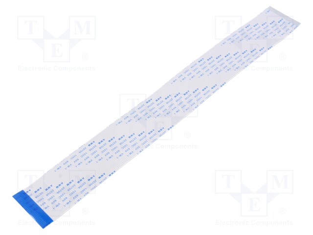 FFC cable; Cores: 30; Cable ph: 1mm; L: 254mm; 60V; Plating: tinned