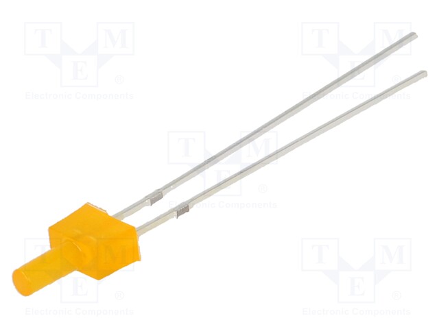 LED; 2mm; orange; 100÷150mcd; 90°; 3÷5V; 20mA; Variant: blinking