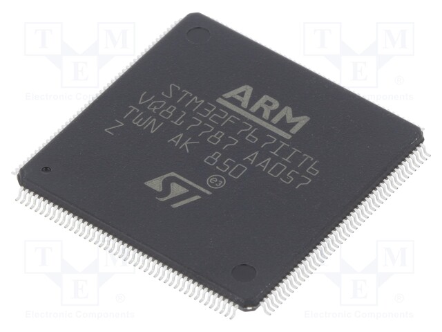 ARM microcontroller; Flash: 2MB; 216MHz; SRAM: 512kB; LQFP176