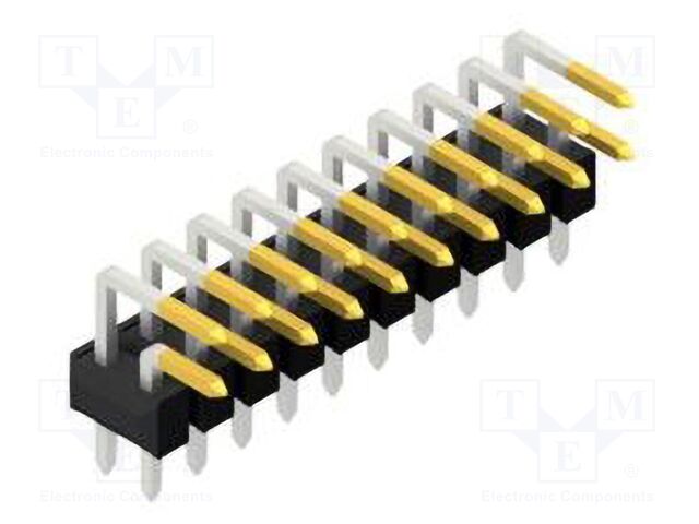 Connector: pin strips; pin header; male; PIN: 20; 2.54mm; THT; 2x10