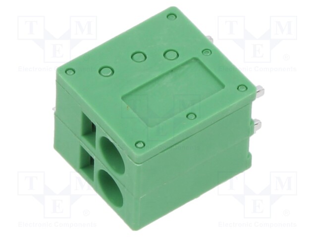 Connector: PCB terminal block; terminal; angled; Plating: tinned