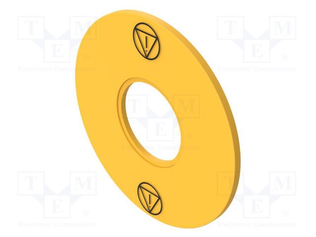 Description label; 22mm; OptoHiT; yellow; 90mm; plastic