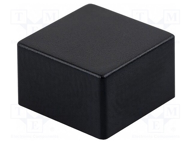 Button; square; Application: B3F-4,B3F-5,B3W; 9x9mm; Colour: black