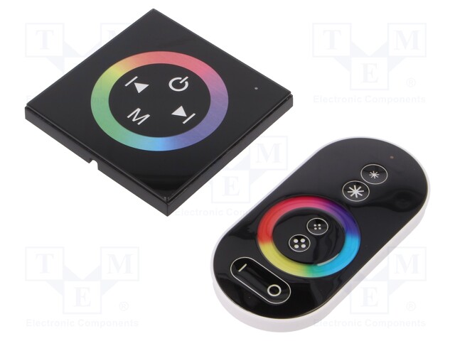 LED controller; RGB lighting control; Channels: 3; 12A; black