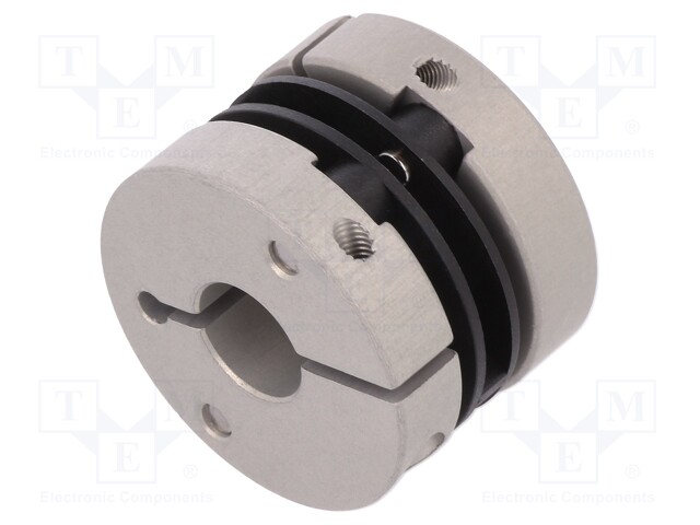 Coupling; Ø1: 10mm; Ø2: 6mm; Mat: aluminium,polyamide; -10÷80°C